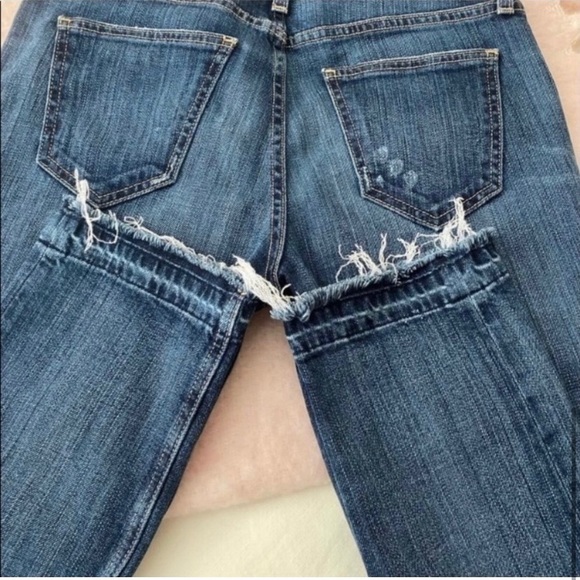 Current/Elliott Mid Rise Straight Jean - Picture 4 of 8